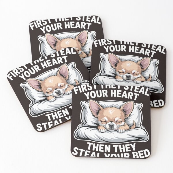 Item preview, Funny Chihuahua Sleeping Dog First They Steal Your Heart Cute Pet Design designed and sold by mari-kayden.
