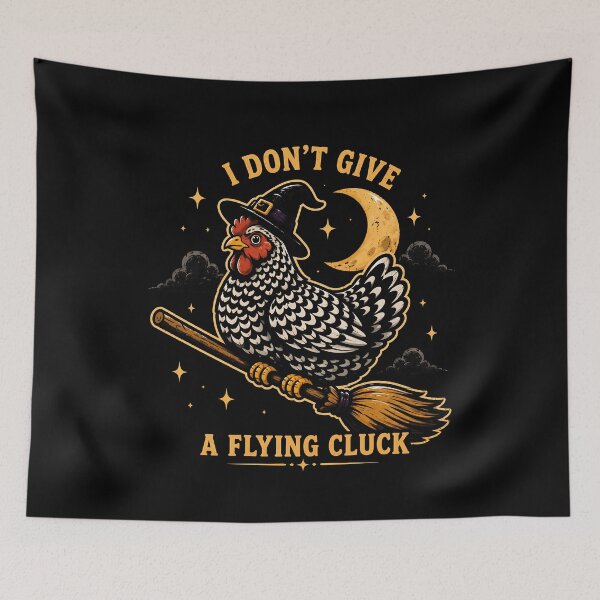 Item preview, Witchy Chicken on a Broomstick Design Halloween designed and sold by rafaeltto.