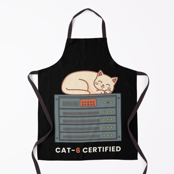 Item preview, Cat-6 Certified Funny Homelab Server Rack Cat T-Shirt designed and sold by abdoali102.