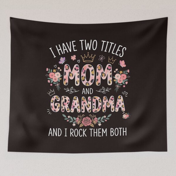 Item preview, Funny Mom and Grandma Leopard Floral Family Mother's Day Design designed and sold by mari-kayden.