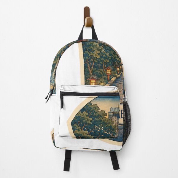 Item preview, Vintage Tokyo Temple Path – Retro Japanese Travel Art designed and sold by aoisora-kiki55.