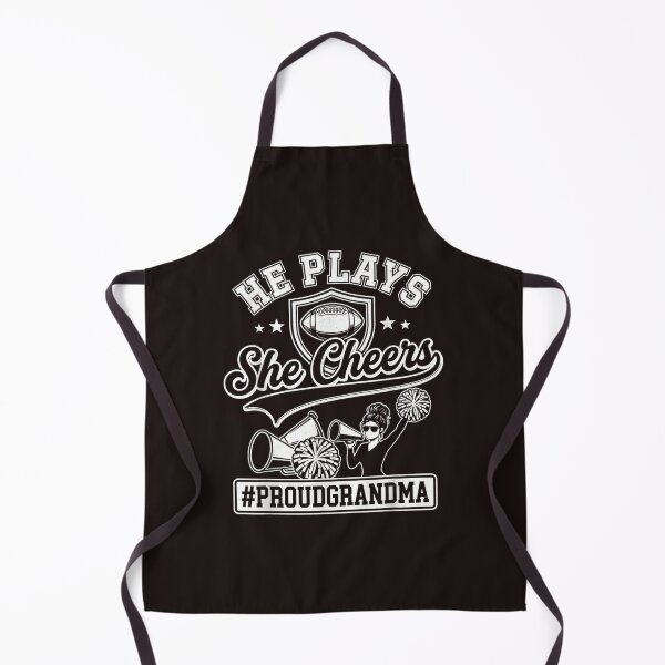 Item preview, He Plays She Cheers Proud Grandma Football Cheerleader Vintage Design designed and sold by mari-kayden.