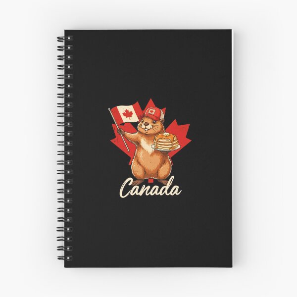 Item preview, Canada Beaver Canadian Flag Maple Syrup Pancake Stack Mascot designed and sold by Enea Kelo.