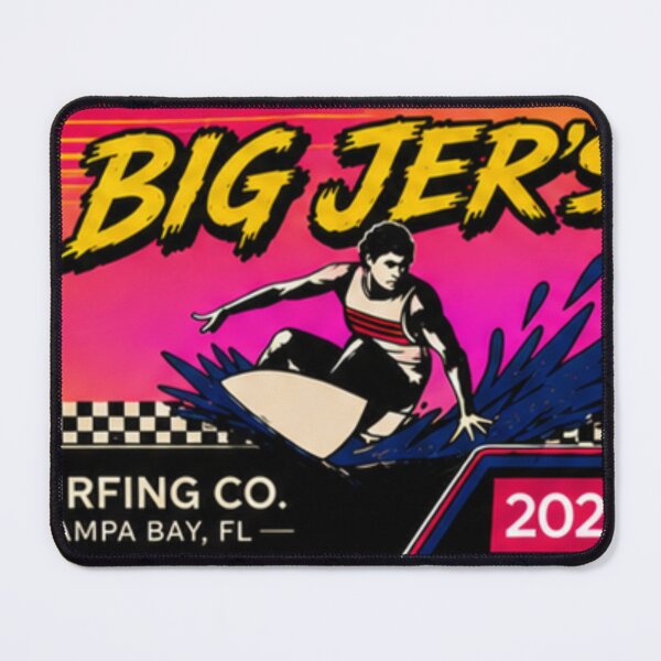 Item preview, Big Jer's Surfing Co. Neon Pink Circle Logo 2026 designed and sold by JBDesigns21.