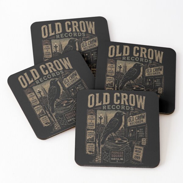 Item preview, Old Crow Records  designed and sold by KinshipThings.