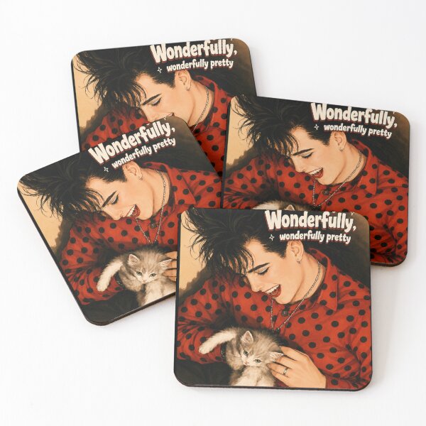 Item preview, Retro Robert Smith with a Kitten designed and sold by hectorthekitten.