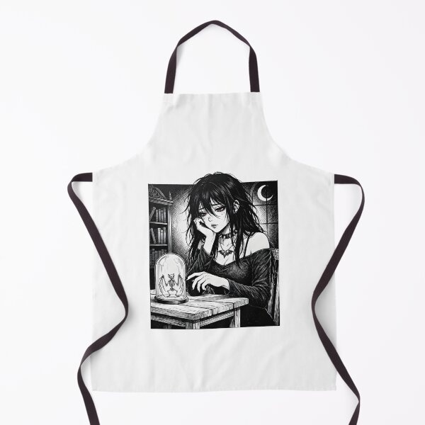 Item preview, Sad goth girl with bat skeleton designed and sold by OH-MY-GOTH.