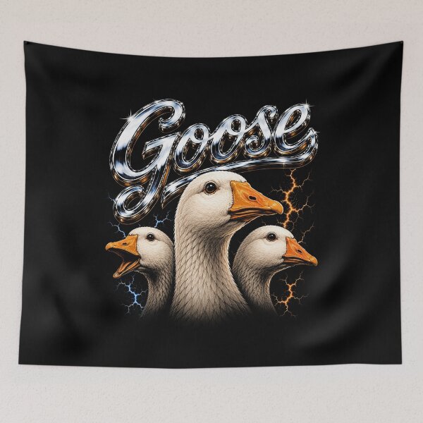 Item preview, Bold goose design with striking lettering designed and sold by rafaeltto.