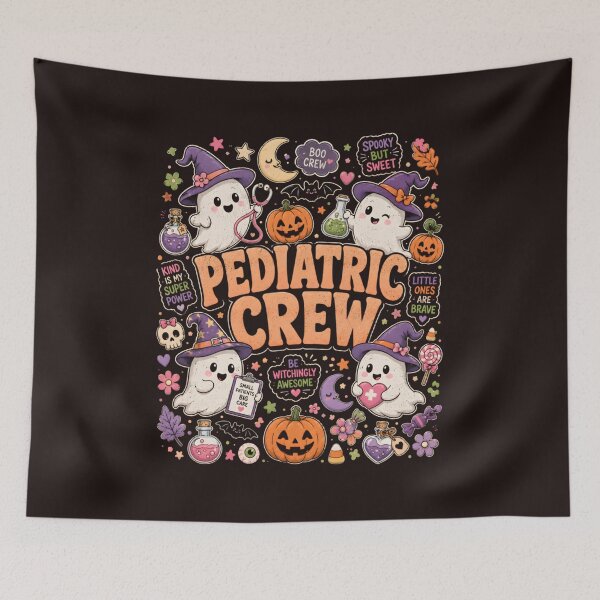 Item preview, Cute Pediatric Crew Halloween Nurse Ghost Witch Medical Staff Design designed and sold by mari-kayden.