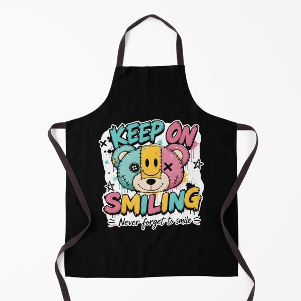 Item preview, Keep On Smiling Cute Graffiti Teddy Bear designed and sold by Canvas-Whispers.