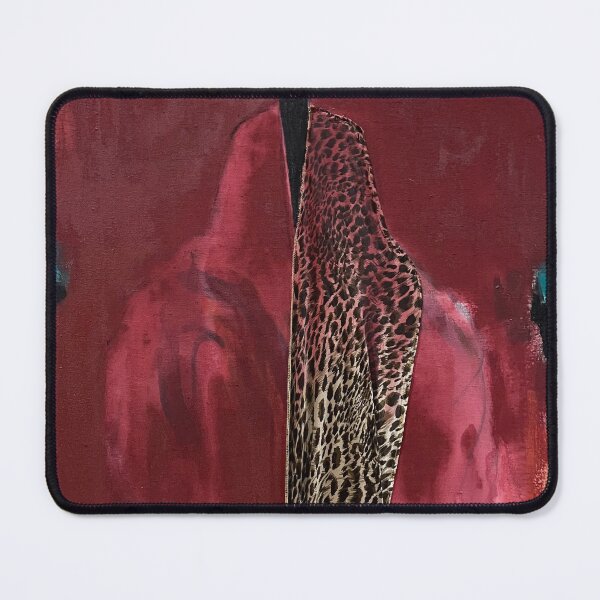 Item preview, Red Queen Abstract Woman Leopard Mixed Media designed and sold by Gela Mikava.