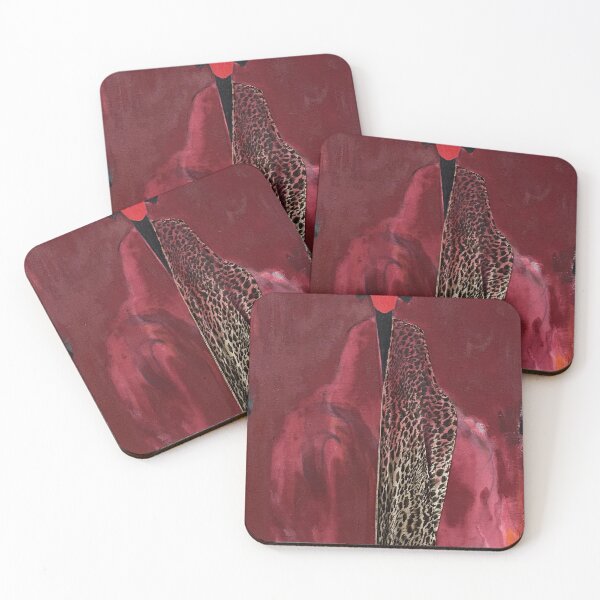 Item preview, Red Queen Abstract Woman Leopard Mixed Media designed and sold by Gela Mikava.