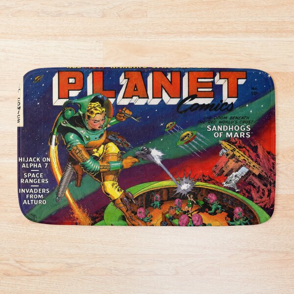 Item preview, Planet Comics - Title: Vintage Sci-Fi Comic Cover – Retro Space Adventure – Comic Book Collectors designed and sold by RickE.