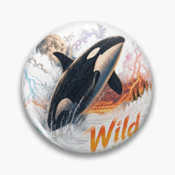 Item preview, Wild By Nature Orca Whale Vintage Graphic – Majestic Killer Whale Ocean T-Shirt Design designed and sold by NeonSketch Lab.