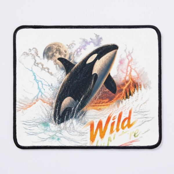 Item preview, Wild By Nature Orca Whale Vintage Graphic – Majestic Killer Whale Ocean T-Shirt Design designed and sold by NeonSketch Lab.