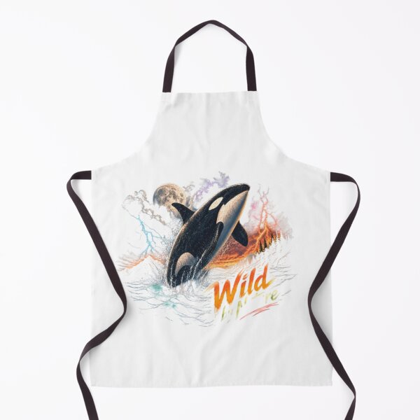 Item preview, Wild By Nature Orca Whale Vintage Graphic – Majestic Killer Whale Ocean T-Shirt Design designed and sold by NeonSketch Lab.