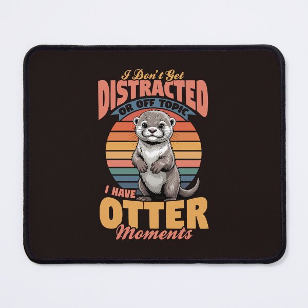 Item preview, Funny Otter Moments Cute Otter Retro Sunset Animal Pun Design designed and sold by mari-kayden.