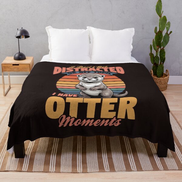 Item preview, Funny Otter Moments Cute Otter Retro Sunset Animal Pun Design designed and sold by mari-kayden.