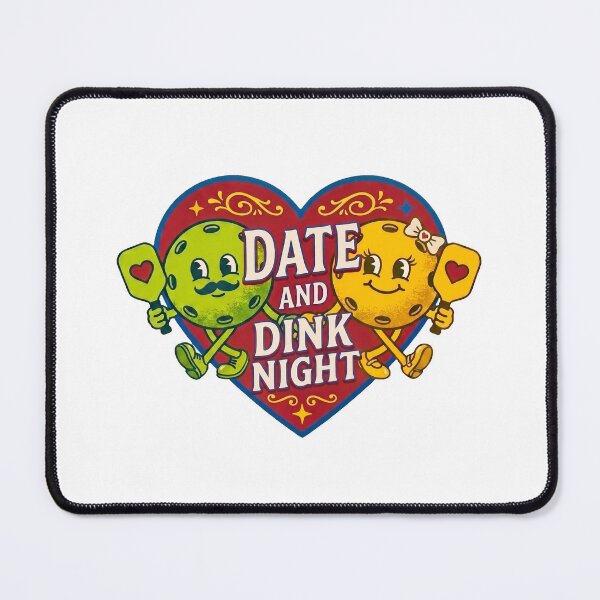 Item preview, Date and Dink Night Cute Pickleball Couples Heart designed and sold by randaper.