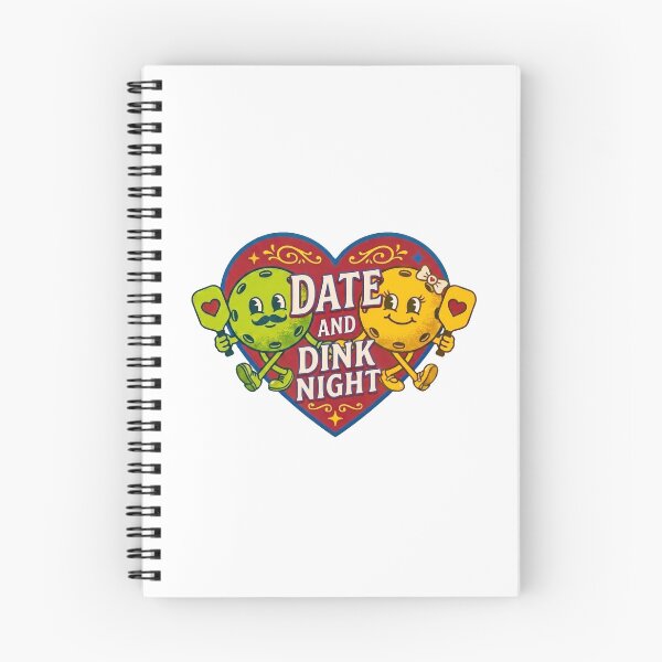 Item preview, Date and Dink Night Cute Pickleball Couples Heart designed and sold by randaper.