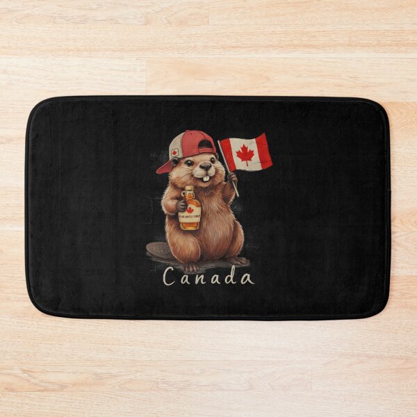 Item preview, Canada Beaver Canadian Flag Pure Maple Syrup Bottle Mascot designed and sold by Enea Kelo.