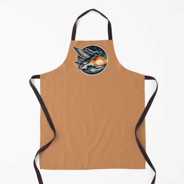 Item preview, Midnight Flight – Retro Flying Fish Emblem designed and sold by SilentPowerArt.