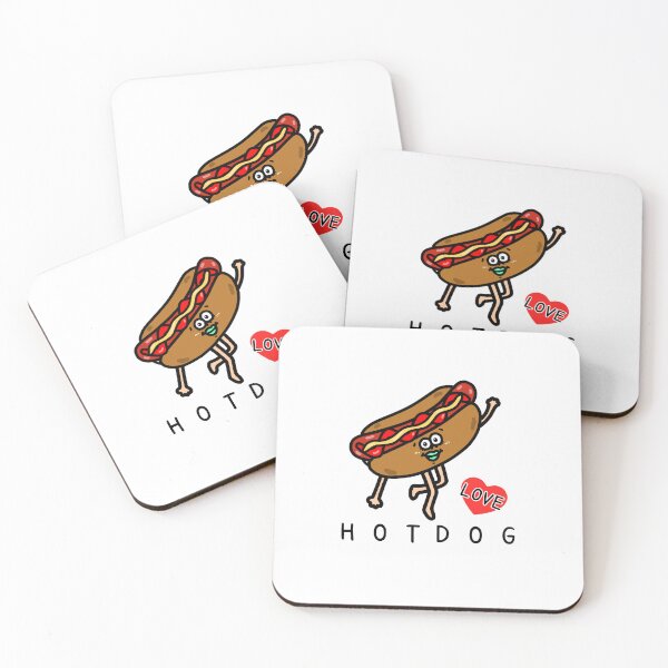 Item preview, Cute I LOVE HOT DOG designed and sold by kanaehonkawa.