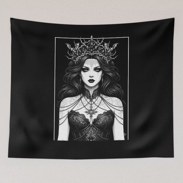 Item preview, Queen with crown designed and sold by OH-MY-GOTH.