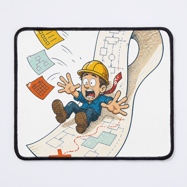 Item preview, Planning Sticker Runaway Paper Plan Humor designed and sold by AzottoShop.