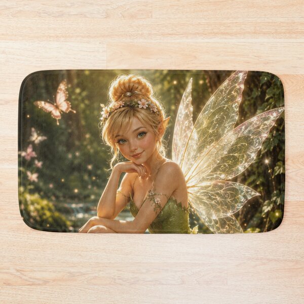 Item preview, Woodland Fairy with Glowing Wings – Enchanted Fantasy Forest Art designed and sold by i-corp.