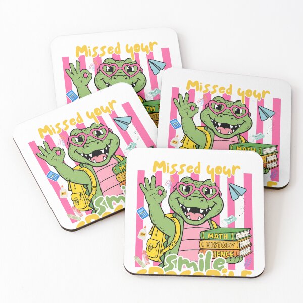 Item preview, Missed Your Smile Crocodile Funny School Books Crocodile Teacher Shirt designed and sold by Neurospicy Trolls.