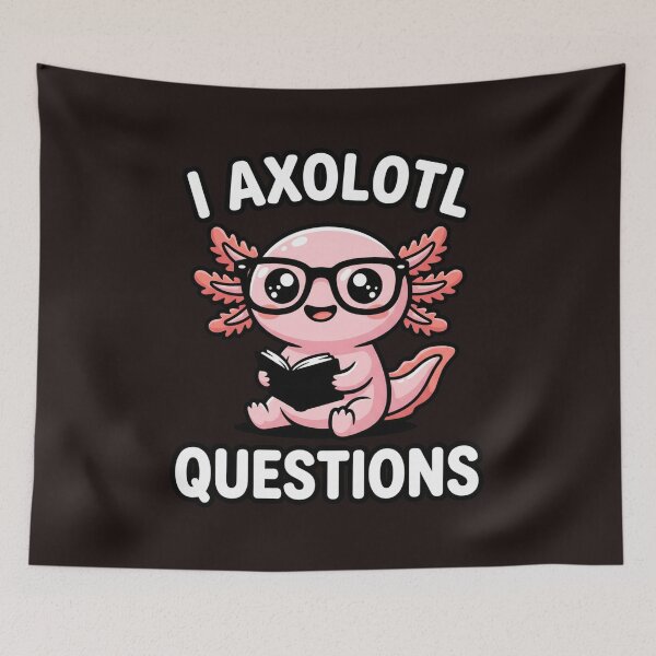 Item preview, Funny Reading Axolotl I Axolotl Questions Cute Book Lover Design designed and sold by mari-kayden.