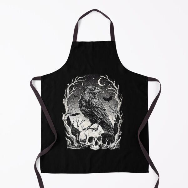 Item preview, Black raven on a skull designed and sold by OH-MY-GOTH.