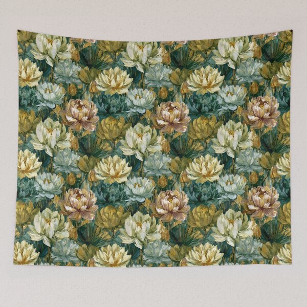 Item preview, Minimalistic Lotus Floral  - Birth Flower Pattern - Anniversary Gifts For Husband designed and sold by RoyalStarsPatts.