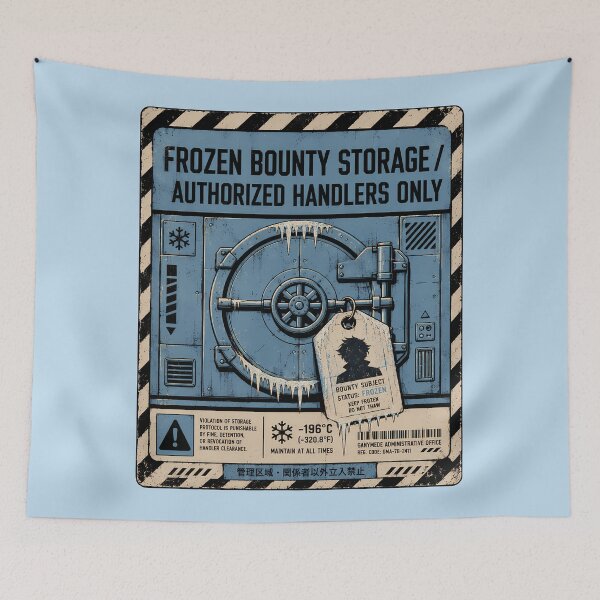 Item preview, Frozen Bounty Storage Warning Notice designed and sold by agearb.