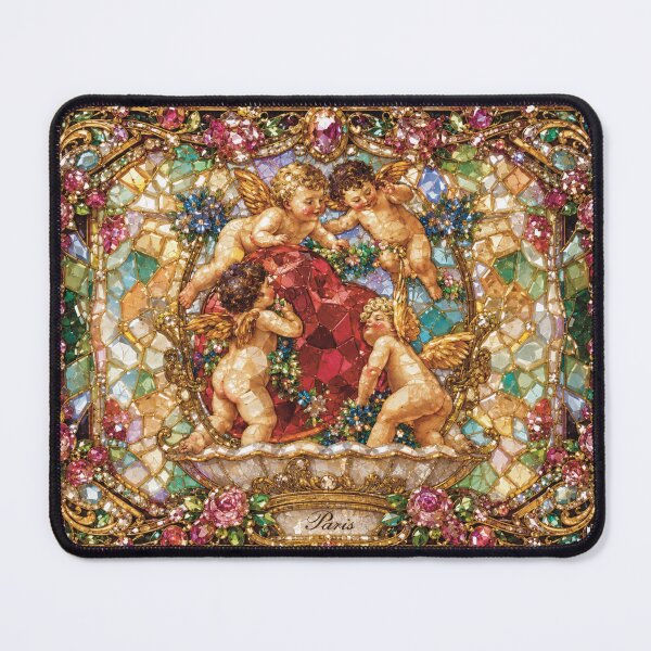 Item preview, Paris Vintage Cherub Jeweled Mosaic designed and sold by CaseyMichelleArt.