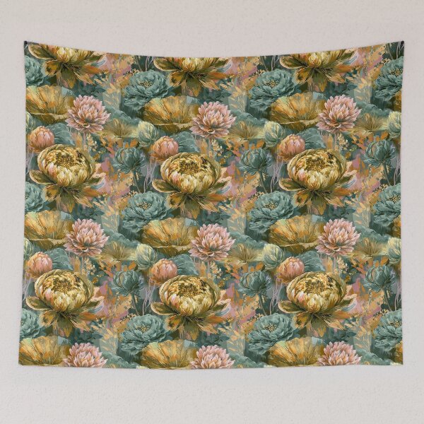 Item preview, Radiant Lotus Print  - Birth Flower Pattern - Anniversary Gifts For Mom designed and sold by RoyalStarsPatts.
