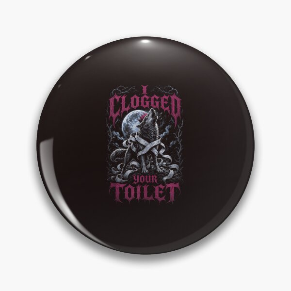 Item preview, Funny I Clogged Your Toilet Gothic Wolf Howling Moon Vintage Design designed and sold by mari-kayden.