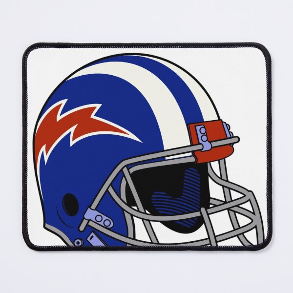 Item preview, American Football Helmet Vector Illustration with Lightning Bolt – USA Colors Sports Logo designed and sold by NeonSketch Lab.