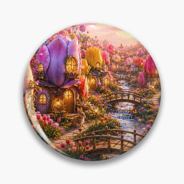 Item preview, Tulip Village designed and sold by Gold&pixels.