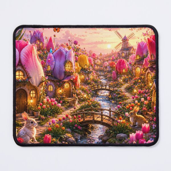 Item preview, Tulip Village designed and sold by Gold&pixels.