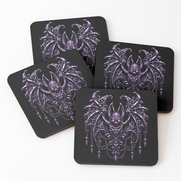 Item preview, Elegant Purple Bat with Ornate Wings Design Halloween designed and sold by rafaeltto.
