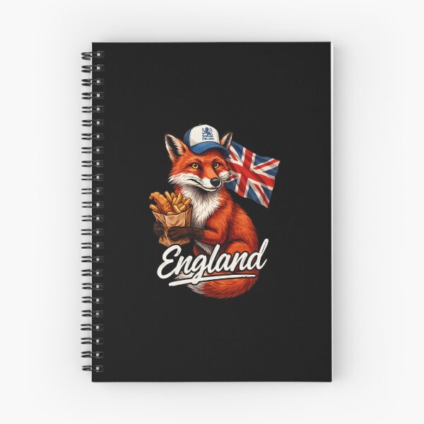 Item preview, England Red Fox Union Jack Flag Fish and Chips Mascot designed and sold by Enea Kelo.