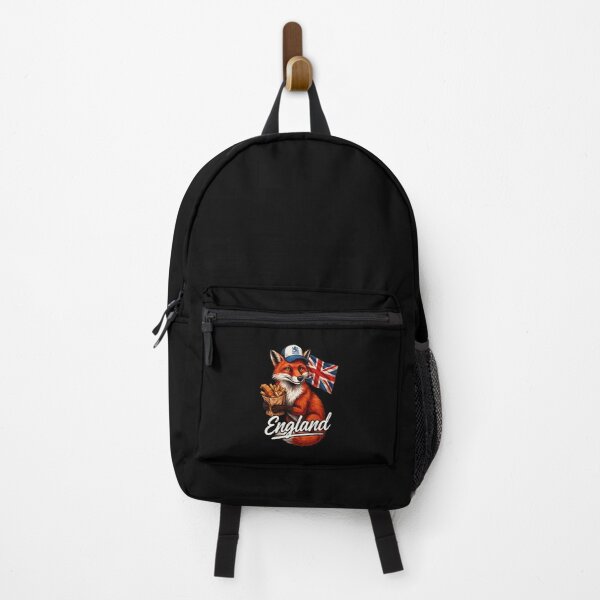 Item preview, England Red Fox Union Jack Flag Fish and Chips Mascot designed and sold by Enea Kelo.