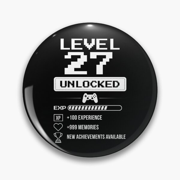 Item preview, Level 27 Unlocked birthday gift designed and sold by NumbersFort.