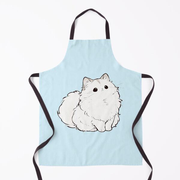 Item preview, Cute Fluffy White Kitten Kawaii Cat Illustration designed and sold by jianina-alondra.
