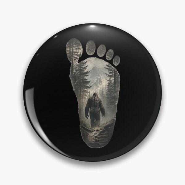 Item preview, Bigfoot Footprint | Sasquatch Forest Silhouette | Cryptid Adventure designed and sold by Wilcox PhotoArt.