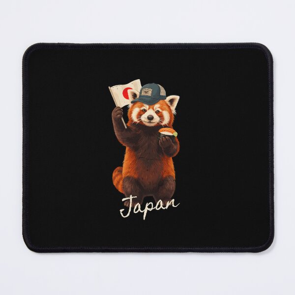 Item preview, Japan Red Panda Japanese Flag Salmon Nigiri Sushi Mascot designed and sold by Enea Kelo.
