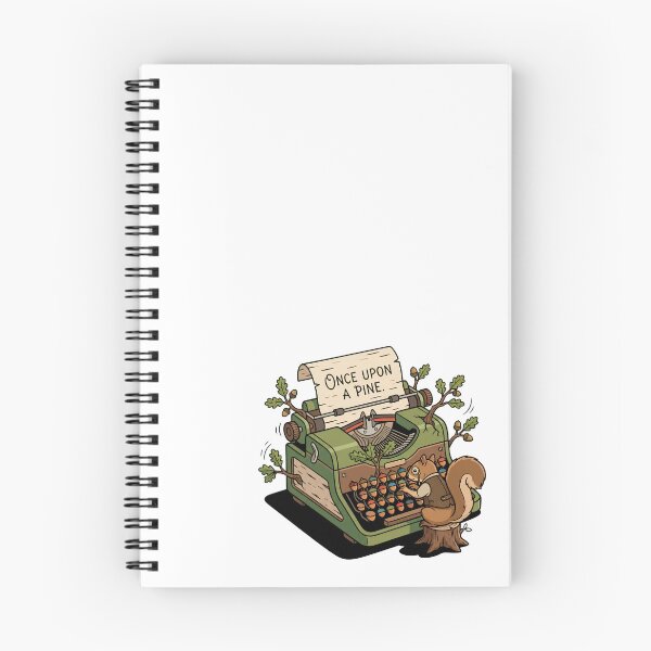 Item preview, Whimsical Storytelling Squirrel Writing A Pine Tale designed and sold by Rare By Hero.
