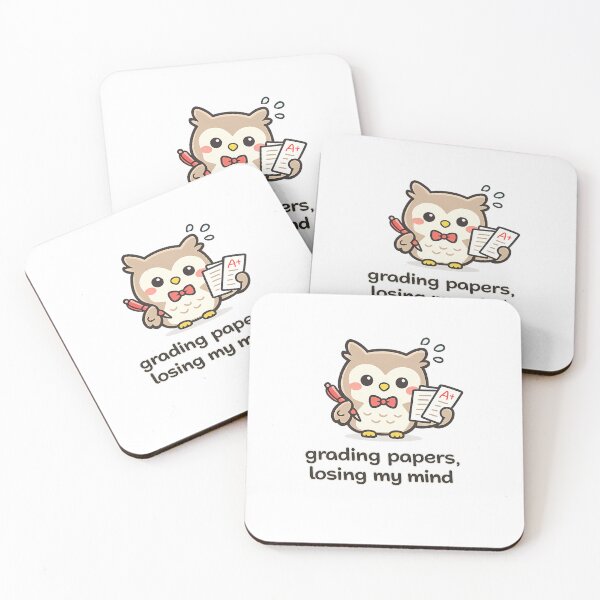 Item preview, Funny Teacher Owl PNG, Grading Papers Losing My Mind Shirt Design, Teacher Humor Sublimation, Classroom Gift designed and sold by Moss & Mellow.